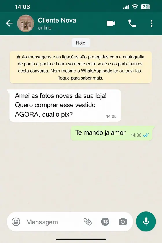 Direct virou venda em 4 minutos